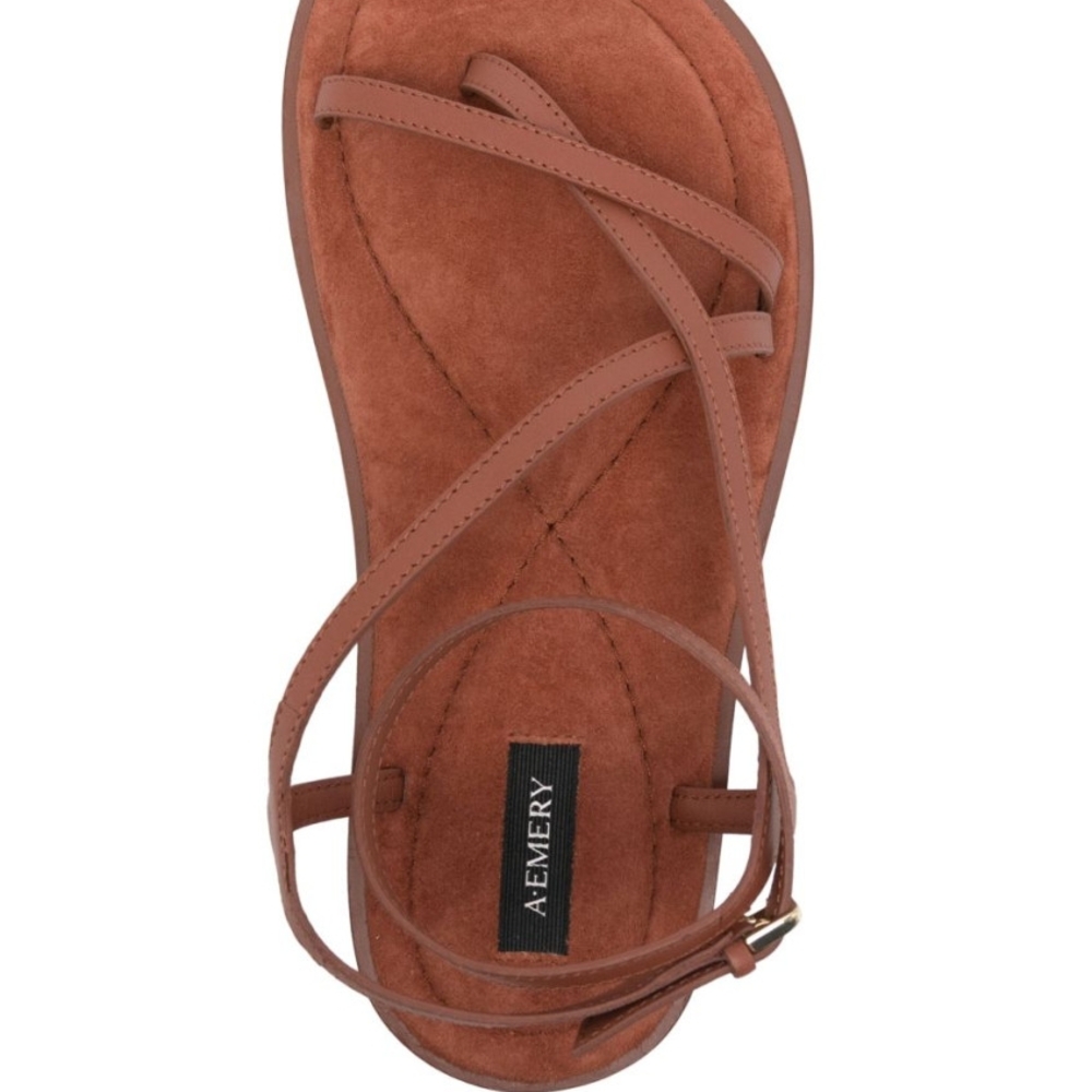 A.EMERY Edna Women's Brown Strappy Sandals